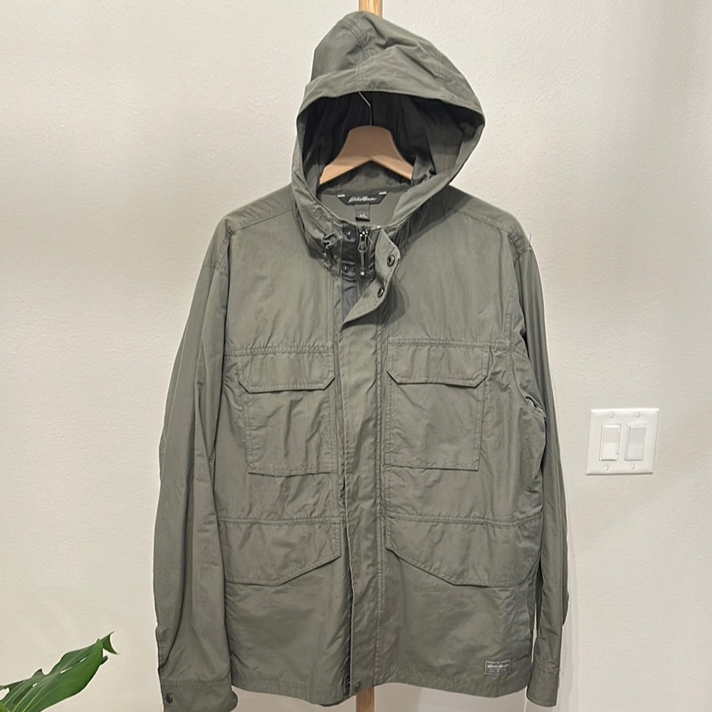 Men's Eddie Bauer Green Hooded Jacket